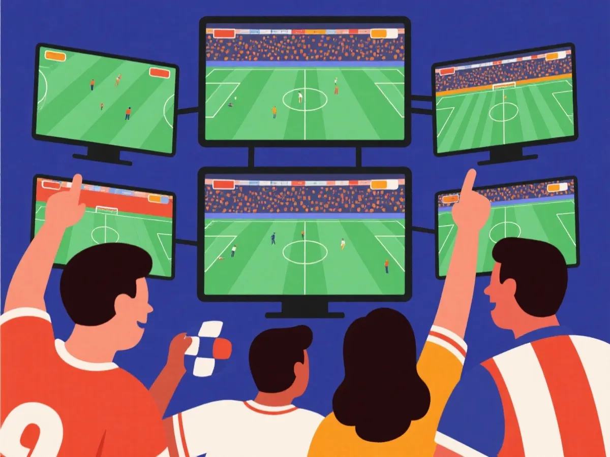 世界杯观赛与数据追踪场景