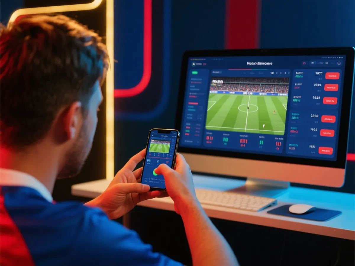 用户查看世界杯实时赔率与比赛动态示意